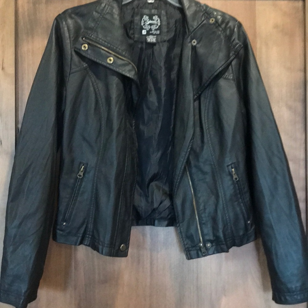 Faux leather jacket